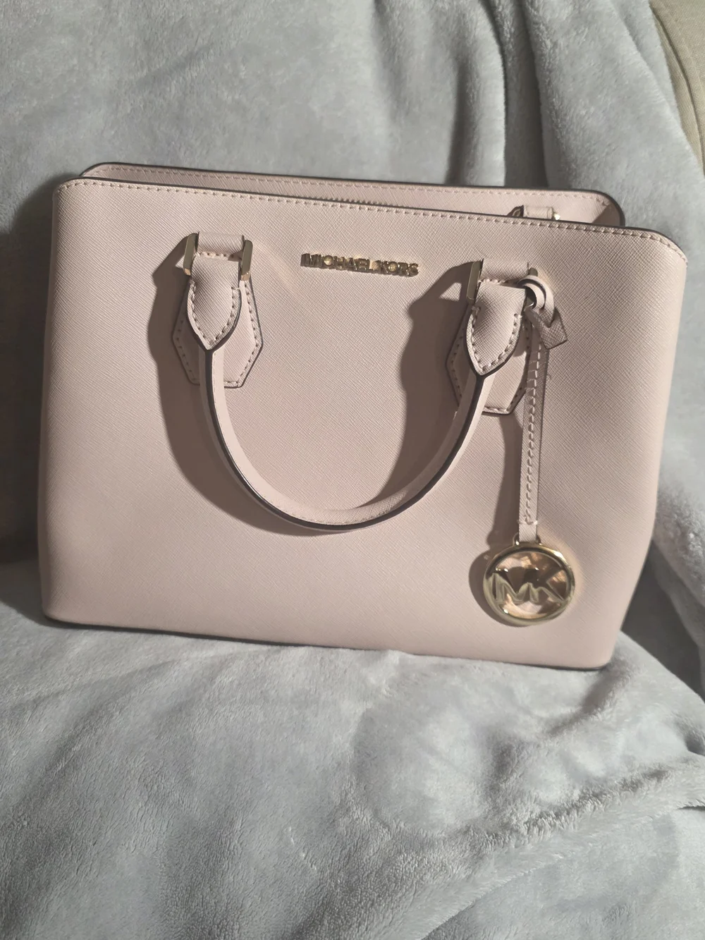 Michael Kors Pale Pink Saffiano Leather Satchel